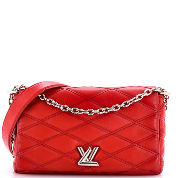 Louis Vuitton GO-14 Handbag Malletage Leather MM