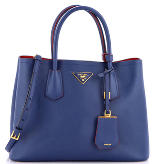 Prada Cuir Double Tote Saffiano Leather Medium