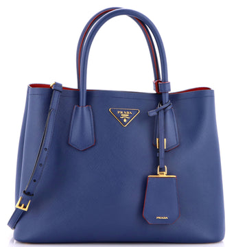 Prada Cuir Double Tote Saffiano Leather Medium