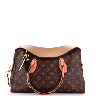 Louis Vuitton Tuileries Handbag Monogram Canvas with Leather