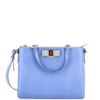 Salvatore Ferragamo Vara Bow Top Handle Convertible Tote Leather Medium