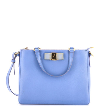 Salvatore Ferragamo Vara Bow Top Handle Convertible Tote Leather Medium