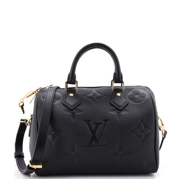 Louis Vuitton Speedy Bandouliere Bag Monogram Empreinte Giant 25