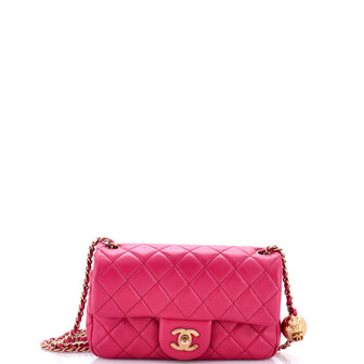 Chanel Pearl Crush Flap Bag Quilted Lambskin Mini