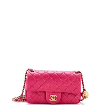 Chanel Pearl Crush Flap Bag Quilted Lambskin Mini