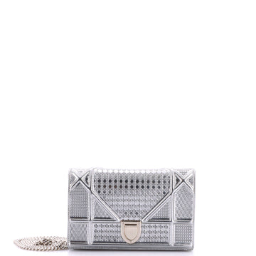 Christian Dior Diorama Wallet on Chain Cannage Embossed Calfskin