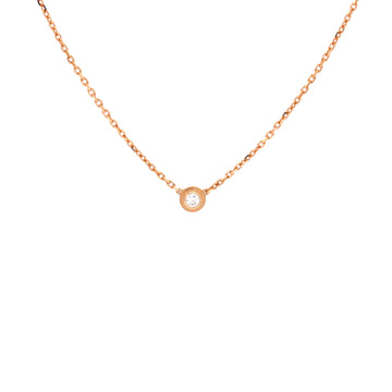 Cartier Cartier D'Amour Pendant Necklace 18K Rose Gold with Diamond XS
