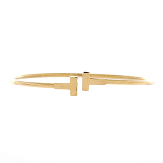 Tiffany & Co. T Wire Bracelet 18K Yellow Gold Narrow