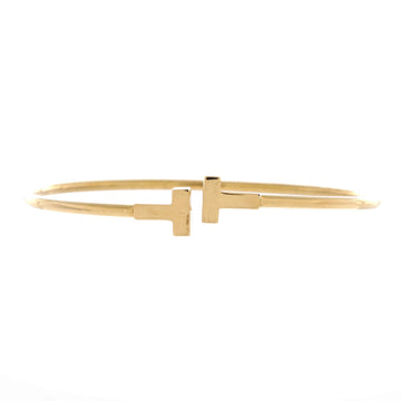 Tiffany & Co. T Wire Bracelet 18K Yellow Gold Narrow