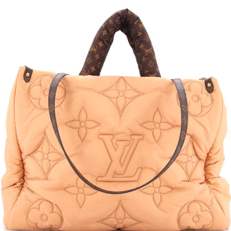 Louis Vuitton Pillow OnTheGo Tote Monogram Quilted Econyl Nylon GM