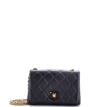 Chanel Enamel Multi CC Chain Flap Bag Quilted Lambskin Mini