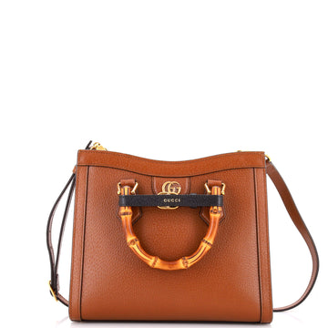 Gucci Diana NM Bamboo Handle Tote Leather Small
