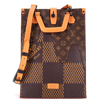 Louis Vuitton Nigo Tote Limited Edition Giant Damier and Monogram Canvas Mini