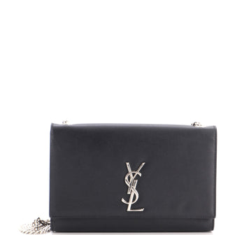 Saint Laurent Classic Monogram Crossbody Bag Grainy Leather Medium