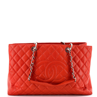 Chanel Grand Shopping Tote Quilted Caviar XL