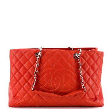 Chanel Grand Shopping Tote Quilted Caviar XL