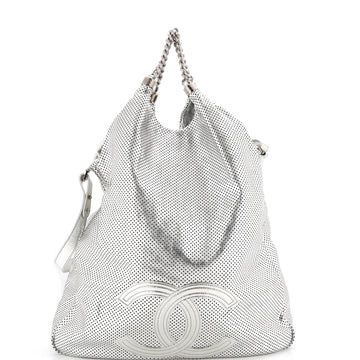 Chanel Rodeo Drive Hobo Perforated Leather Large