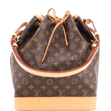 Louis Vuitton Noe Handbag Monogram Canvas Large