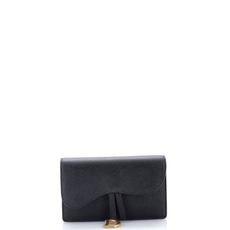 Christian Dior Saddle Rectangular Belt Bag Leather
