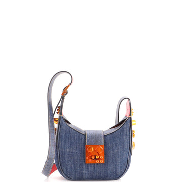 Christian Louboutin Carasky Hobo Denim Mini