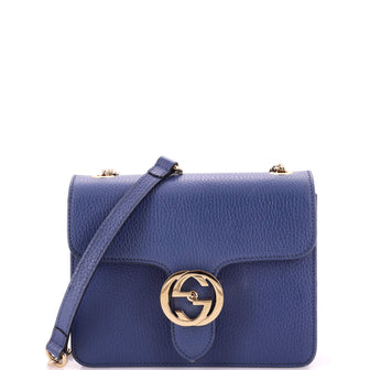 Gucci Interlocking Shoulder Bag Leather Small