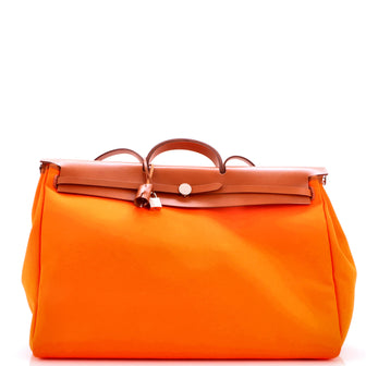 Hermes Herbag Cabine Toile and Leather