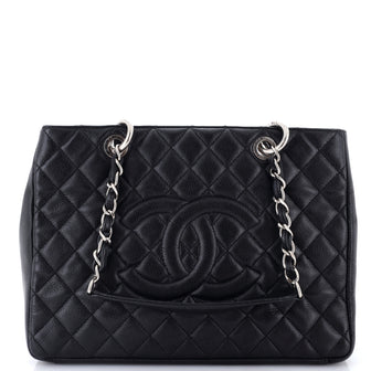 Chanel Grand Shopping Tote Quilted Caviar