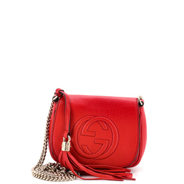 Gucci Soho Chain Crossbody Bag Leather Small