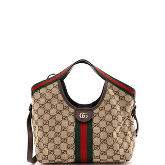 Gucci Giglio Tote GG Canvas Small