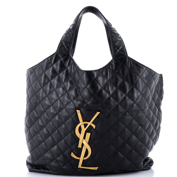 Saint Laurent Icare Shopping Tote Quilted Leather Maxi