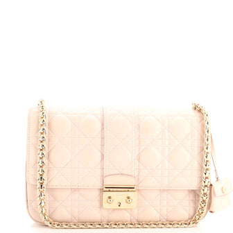 Christian Dior Miss Dior Flap Bag Cannage Quilt Lambskin Medium