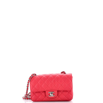 Chanel Classic Single Flap Bag Quilted Caviar Mini