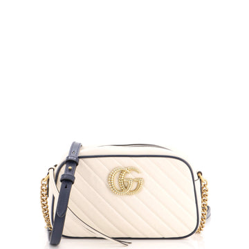 Gucci GG Marmont Shoulder Bag Diagonal Quilted Leather Small