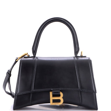 Balenciaga Hourglass Top Handle Bag Leather Small