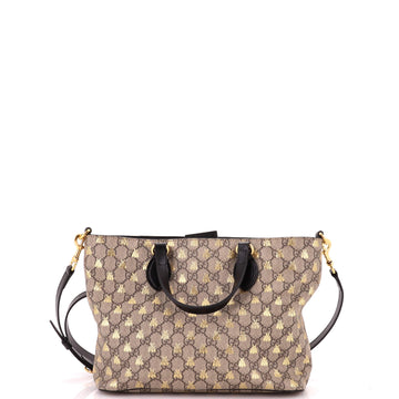 Gucci Convertible Soft Tote Printed GG Coated Canvas Small