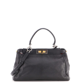 Fendi Peekaboo Bag Soft Leather Regular