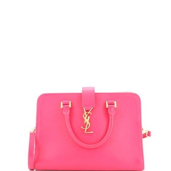 Saint Laurent Monogram Cabas Leather Small