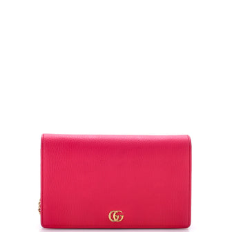 Gucci Petite GG Marmont Chain Wallet Leather Mini