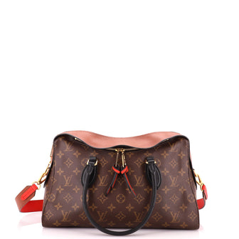 Louis Vuitton Tuileries Handbag Monogram Canvas with Leather