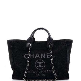 Chanel Deauville Tote Lurex Boucle Medium