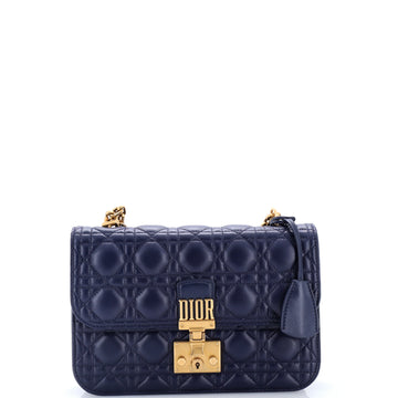 Christian Dior Dioraddict Flap Bag Cannage Quilt Lambskin Medium