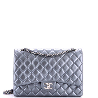 Chanel Classic Double Flap Bag Quilted Lambskin Jumbo