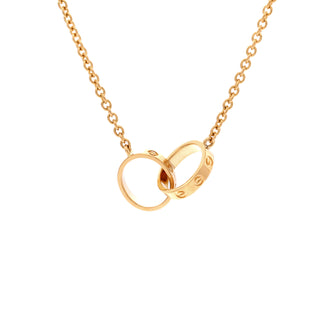 Cartier Love Interlocking Necklace 18K Yellow Gold