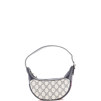 Gucci Ophidia Half Moon Bag GG Coated Canvas Mini