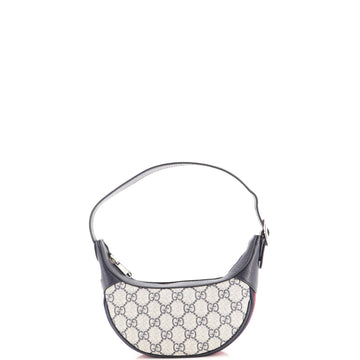 Gucci Ophidia Half Moon Bag GG Coated Canvas Mini