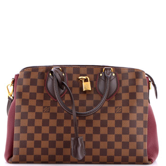 Louis Vuitton Normandy Handbag Damier and Leather