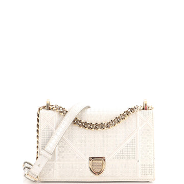 Christian Dior Diorama Flap Bag Cannage Embossed Calfskin Small