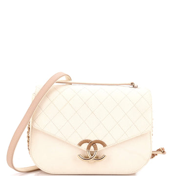 Chanel Thread Around Flap Bag Quilted Caviar Medium