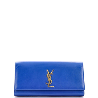 Saint Laurent Classic Monogram Clutch Leather Long