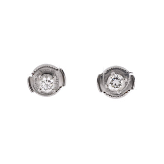 Tiffany & Co. Solitaire Earrings Platinum and Diamonds 0.36CT